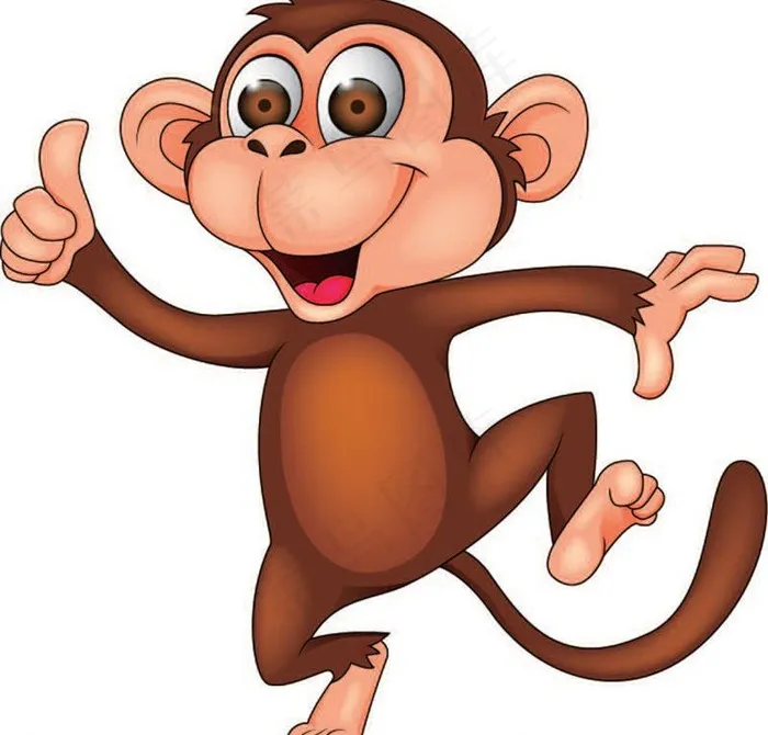 猴子卡通动物图片