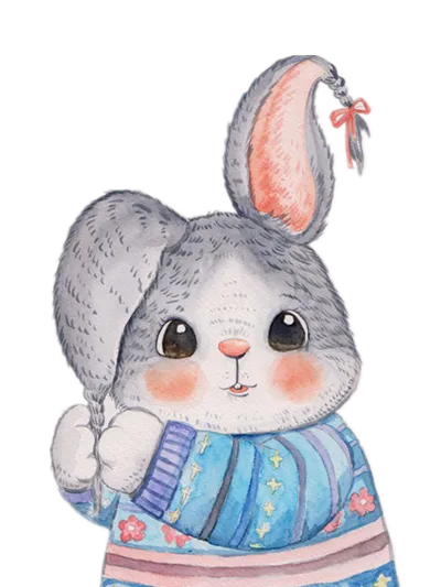 手绘可爱小兔子