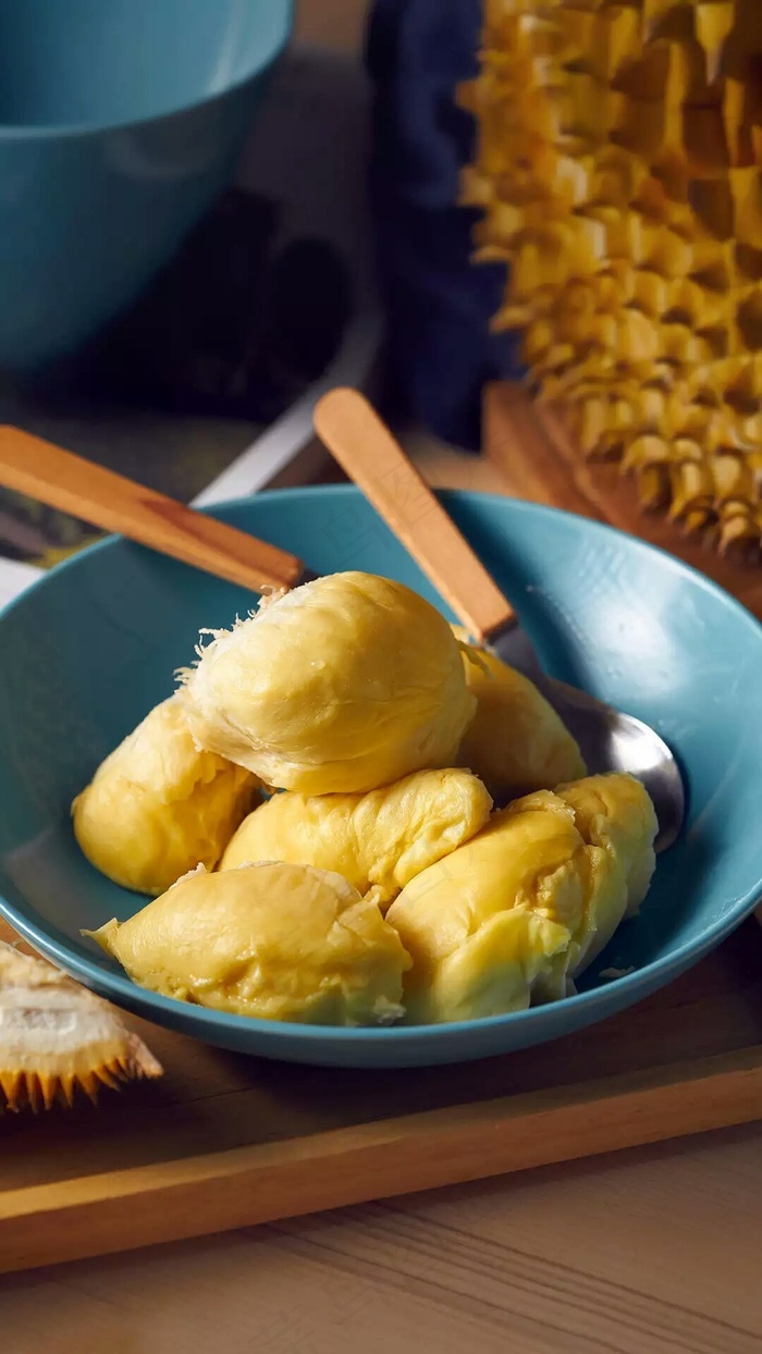 榴莲肉高清摄影图片