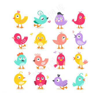 卡通小鸟图片 - 菜鸟图库