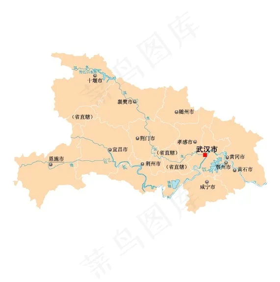 中国湖北地图免费下载