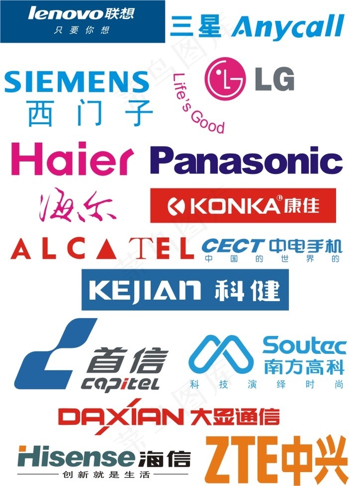 手机品牌标志大全