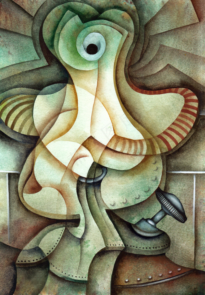 本素材作品名称为创意印象派油画,素材编号是428153, 						是一张