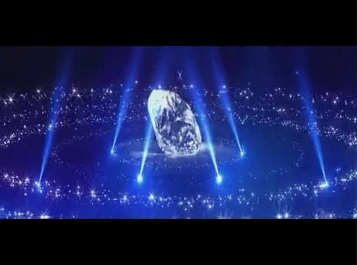 钻石灯光舞台背景视频图片