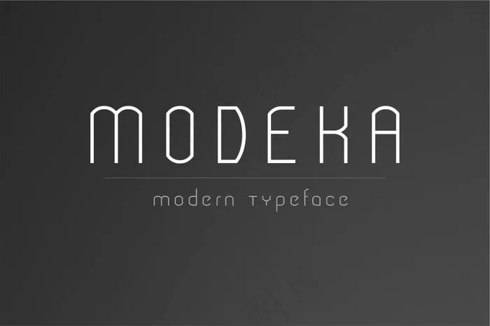 现代风格英文字体