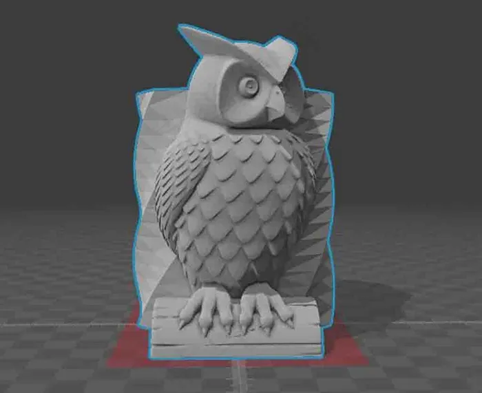 3D打印模型猫头鹰笔筒