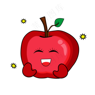 重叠的红苹果免抠元素38003000px300dpi