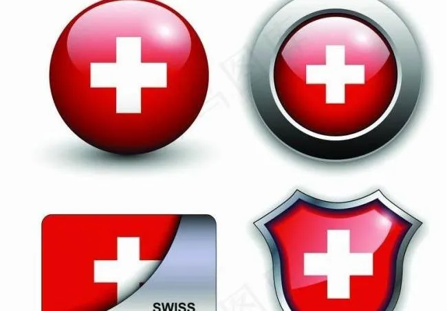 红十字标志按钮图片