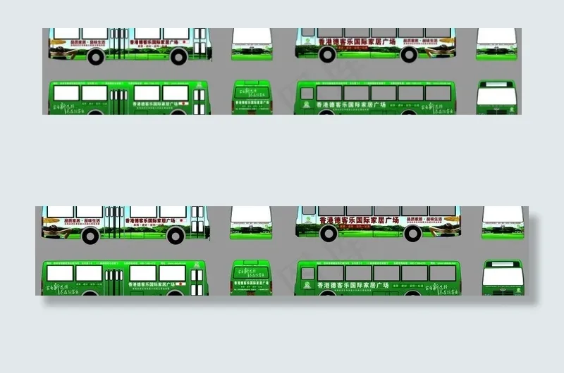 公交车身广告模板