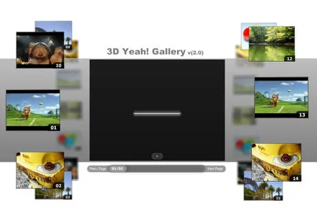 3D视频相册flash xml素材