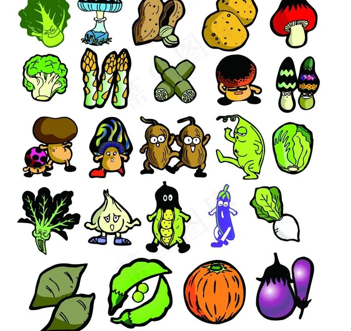 蔬菜 卡通蔬菜图片
