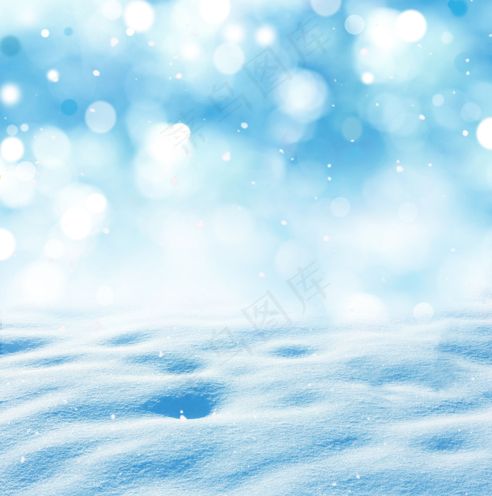 梦幻背景与雪地背景 菜鸟图库