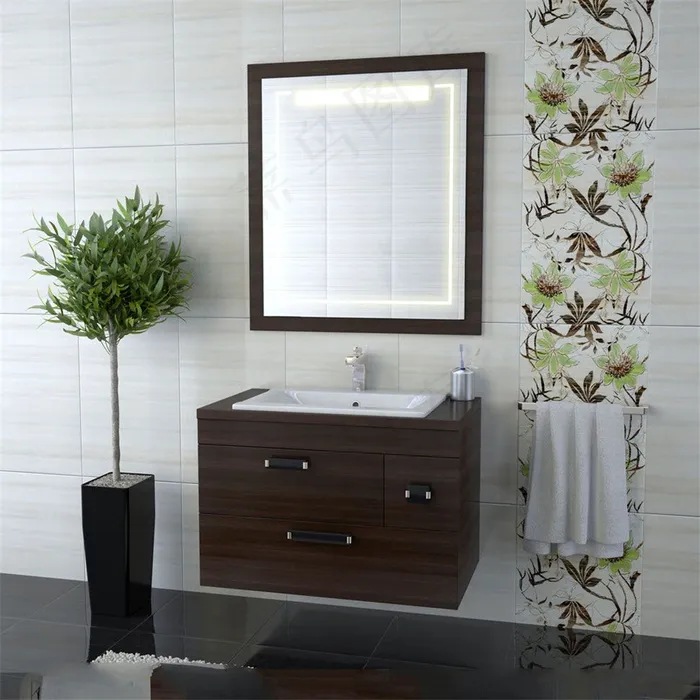 浴室柜毛巾架与镜子等高清图片