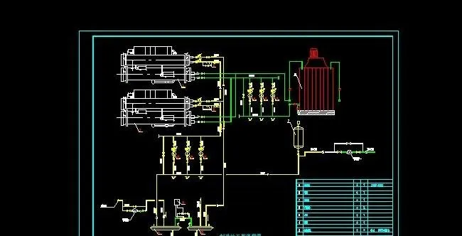 厂房车间水冷中央空调工程设计图