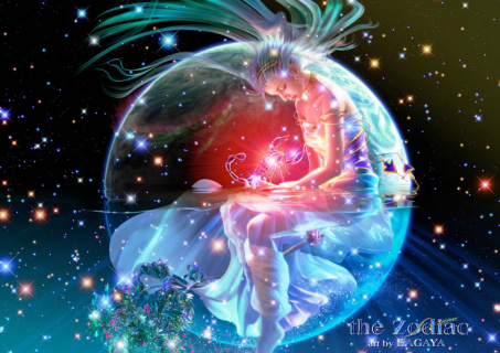 唯美十二星座水瓶座28801620px300dpi