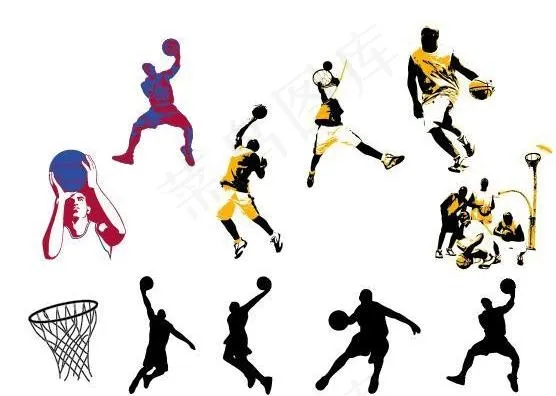 篮球矢量素材图片