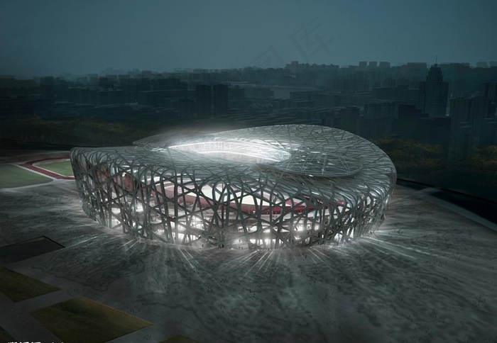 鸟巢鸟瞰图图片