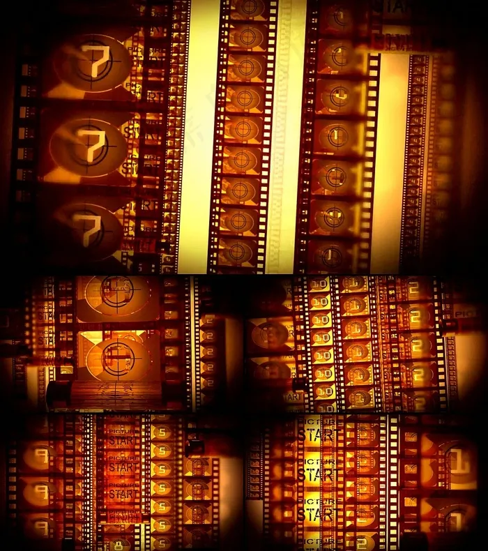 空间感电影胶片背景视频素材