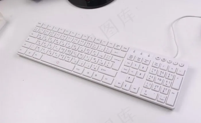 白色巧克力键盘图片