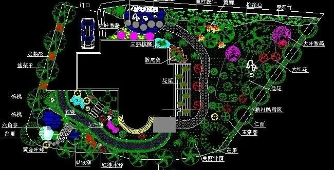 凤凰台别墅绿化设计施工图