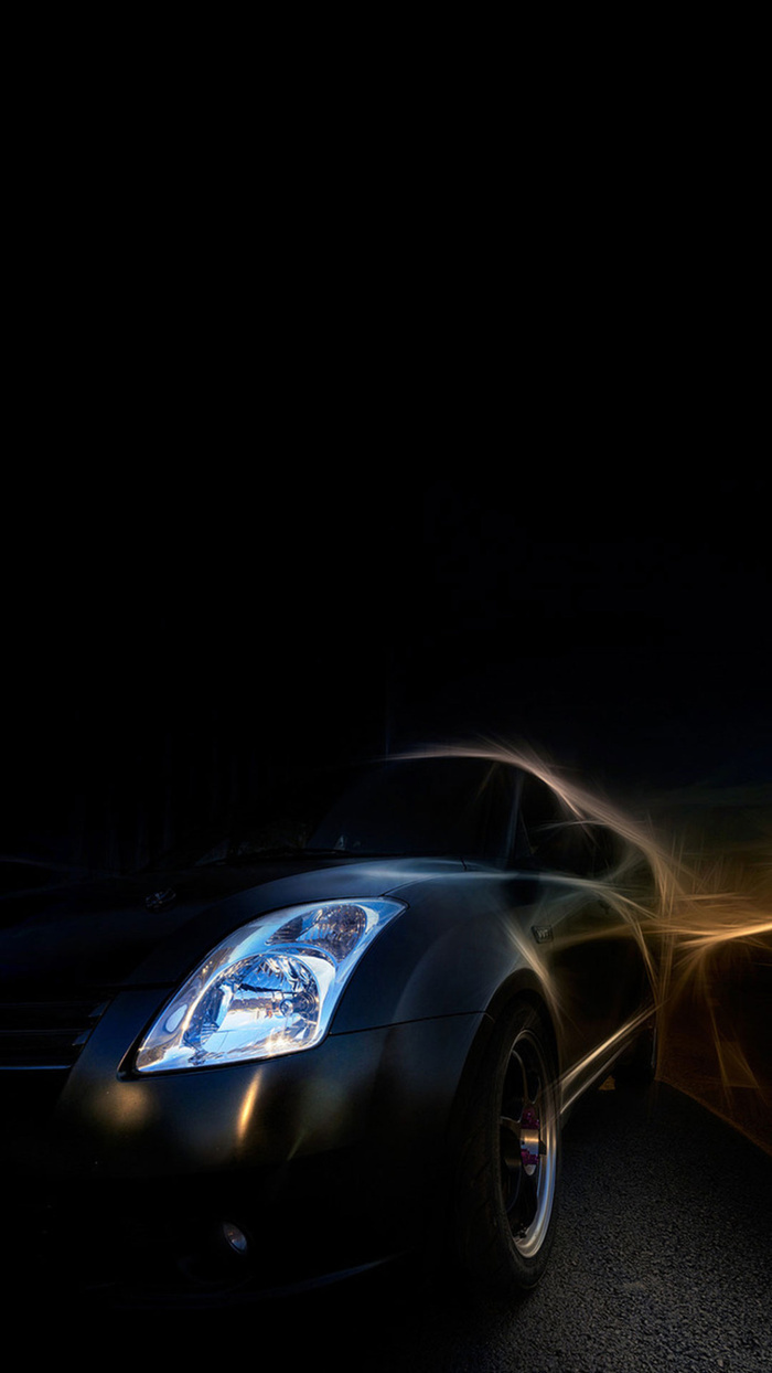 黑色汽车线条h5背景素材