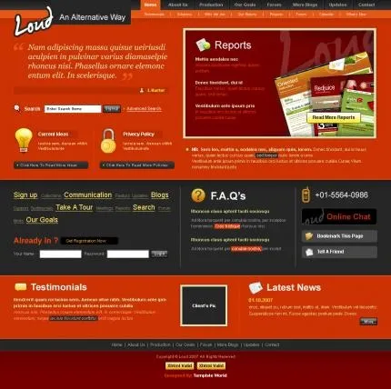 国外红色企业网页设计