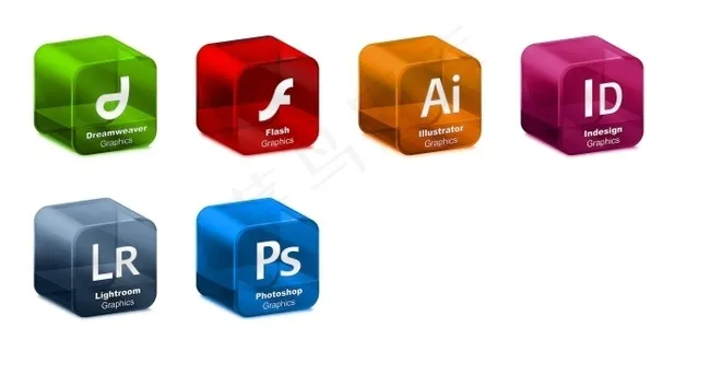 Adobe 系统软件立体图标下载