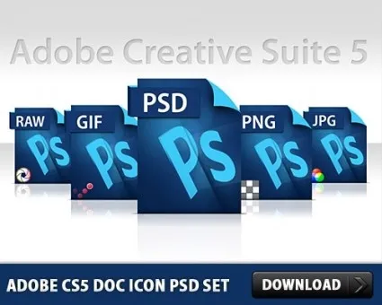 Adobe的CS5 DOC图标免费...