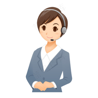 客服服务联系我们png透明免扣素材