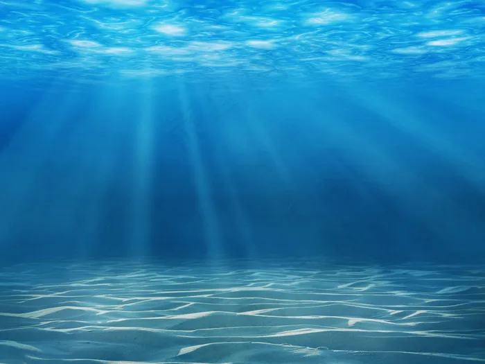 海底水纹光线背景图片