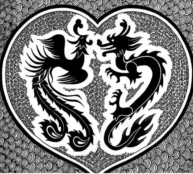 龙凤图案模板epsai矢量模版下载