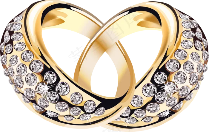 钻石珠宝首饰结婚戒指免扣png图片