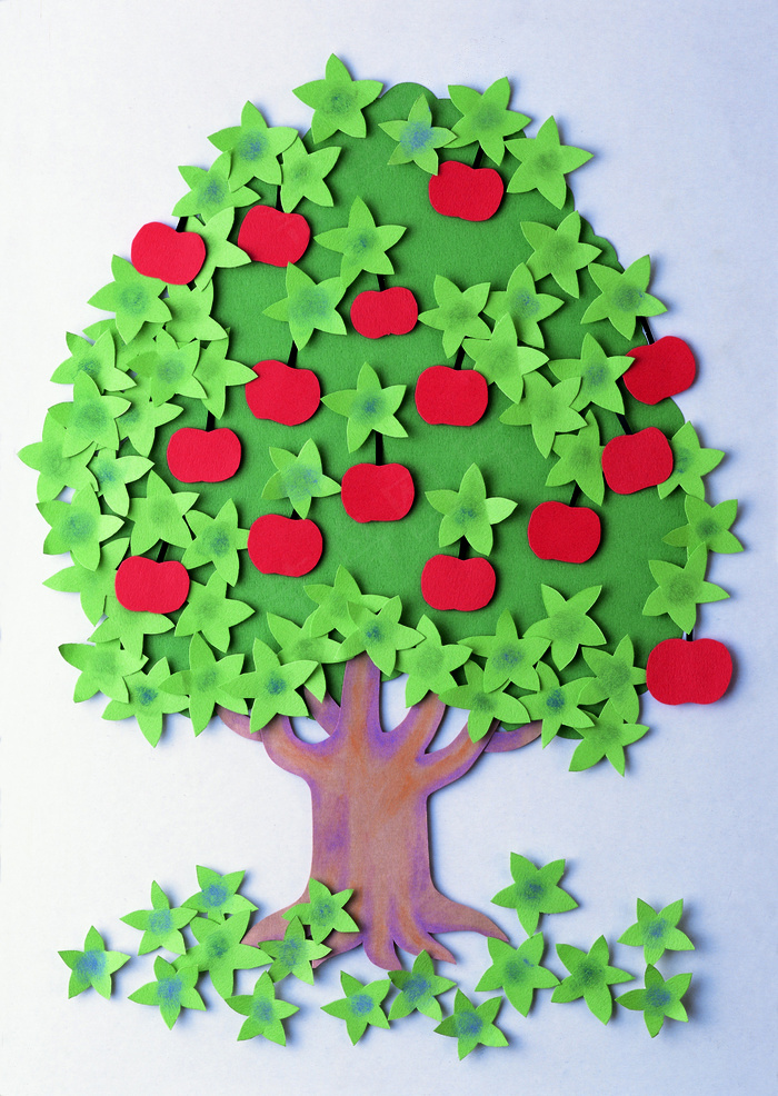 苹果树纸雕