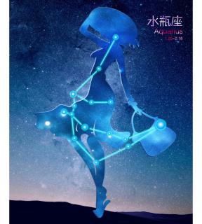 唯美十二星座水瓶座28801620px300dpi