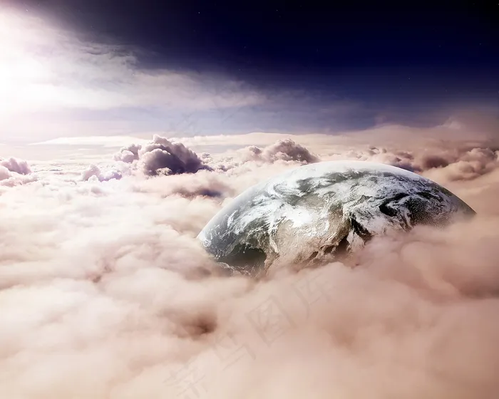 地球云端创业设计比壁纸
