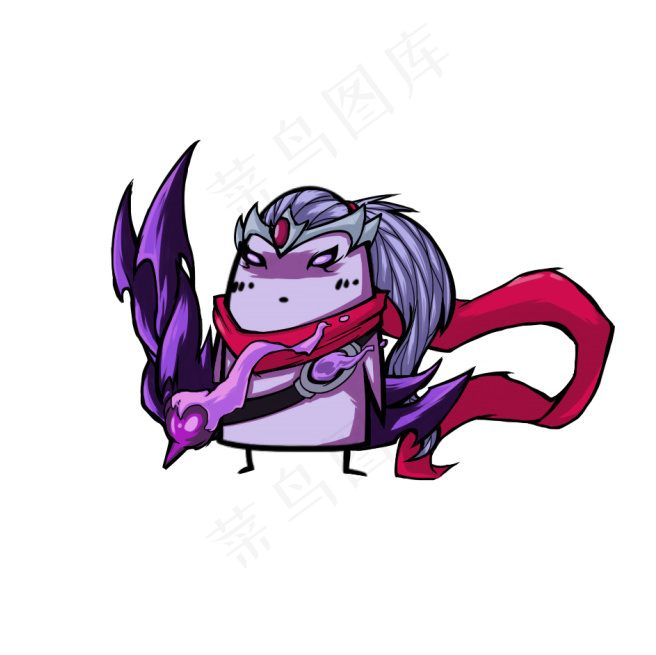 位图插画lolq版手绘拟人