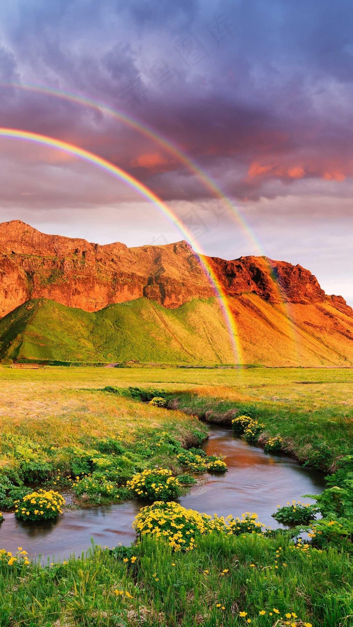 最美的雨后彩虹图片图片