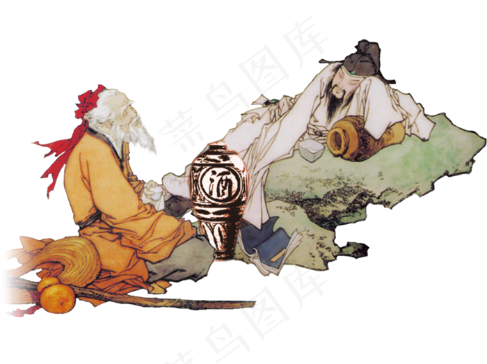 古代历史名人人物png透明背景 - 菜鸟图库