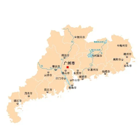 中国广东地图免费下载