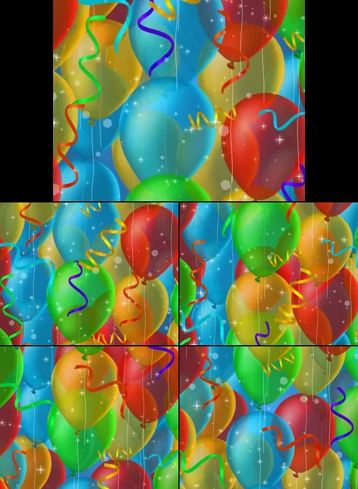 彩色气球背景LED视频