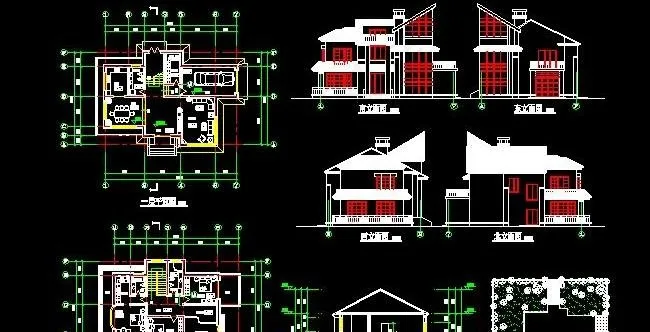 打造私人小区二层别墅建筑图&nbs...