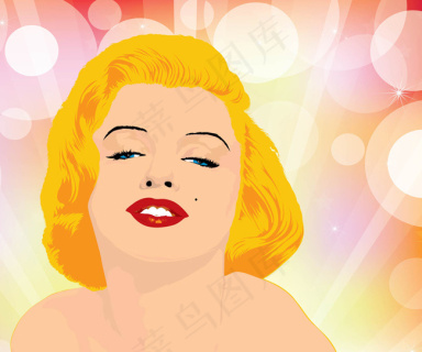 玛丽莲梦露epsai矢量模版下载