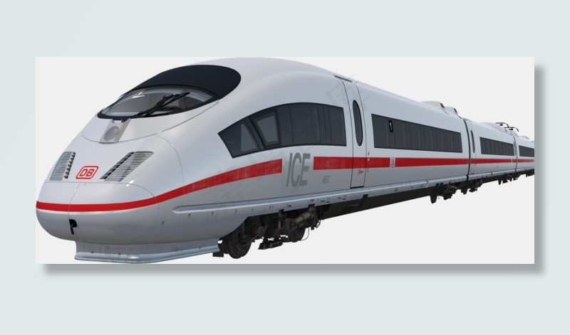 高速铁路火车免抠png透明图层素材