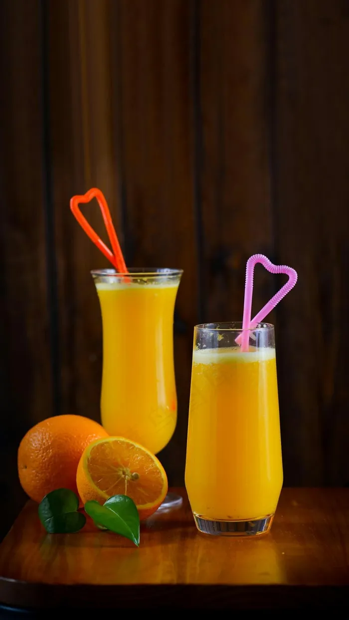 橙子汁高清摄影图片