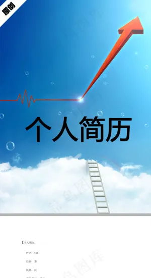 项目工程师个人简历模板下载预览图