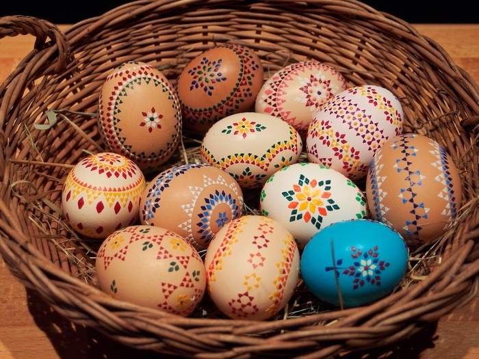 鸡蛋,鸡蛋壳,复活节彩蛋,蛋类,工艺品,ostereier 2014 wachsbossier