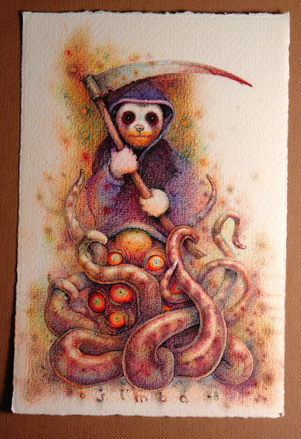 邮票油画图画书本文字图片大熊猫