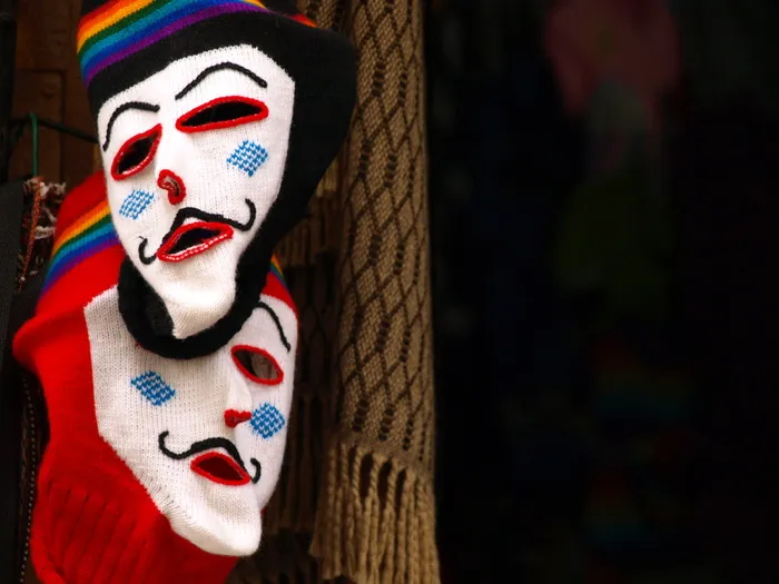 图像素材,戏剧脸谱,小丑面具,拖鞋,脸谱图,秘鲁旅行：库斯科安第斯面具