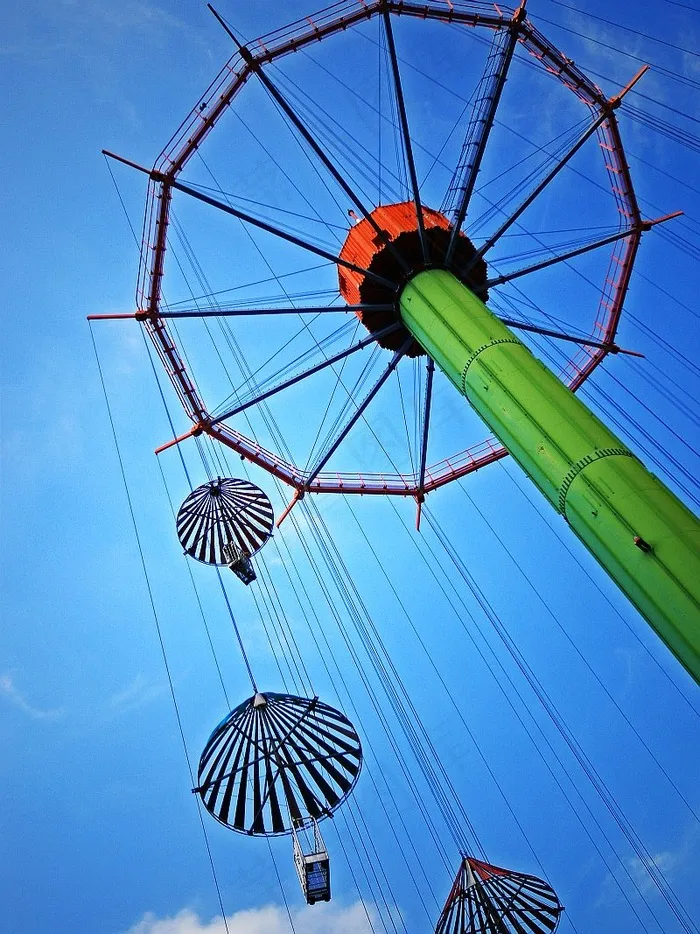 游乐场,摩天轮,风筝,降落伞,热气球,降落伞