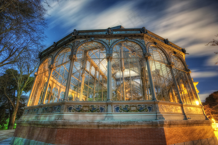 水晶宫–水晶宫palaciodecristal瑞克公园parquedelretiro马德里hdr2